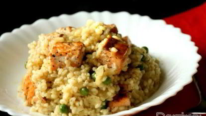 Рецепт Ризотто с лососем