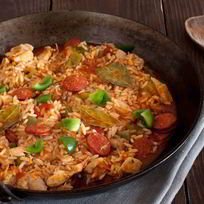 Рецепт Ризотто с охотничьими колбасками