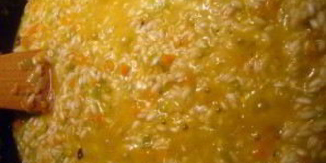 Рецепт ризотто с овощами и грибами