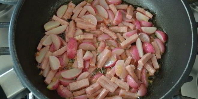 Рецепт ризотто с редисом