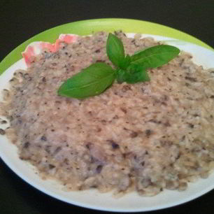 Рецепт Ризотто с шампиньонами и сыром дор-блю