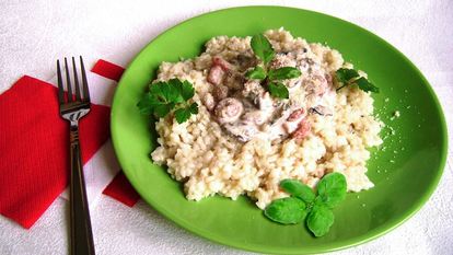 Рецепт Ризотто в сливочном соусе