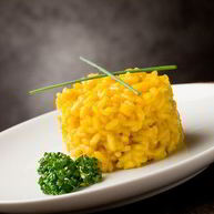 Рецепт Сливочного ризотто с морковью и пармезаном