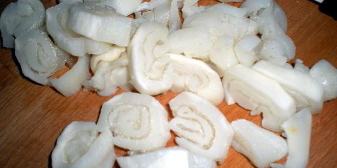 Рецепт желтого ризотто с морепродуктами