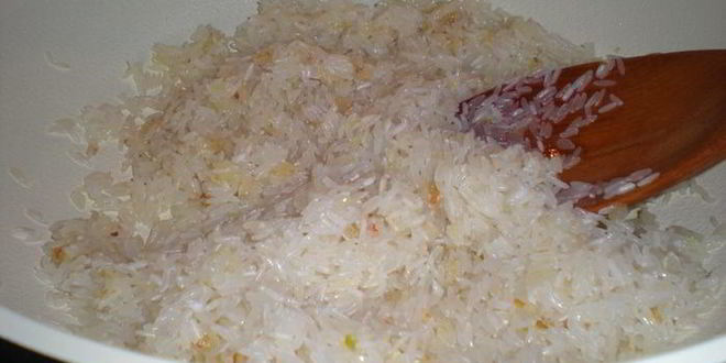 Рецепт желтого ризотто с морепродуктами