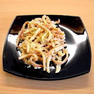 Рецепт Кальмаров, жареных с луком