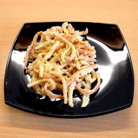 Рецепт Кальмаров, жареных с луком