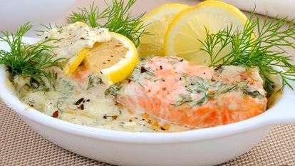 Рецепт Красной рыбы в сливочном соусе