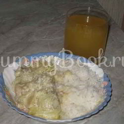 Рецепт Рыбы тушеной в молоке с луком