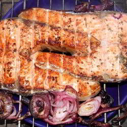 Рецепт Семги на углях