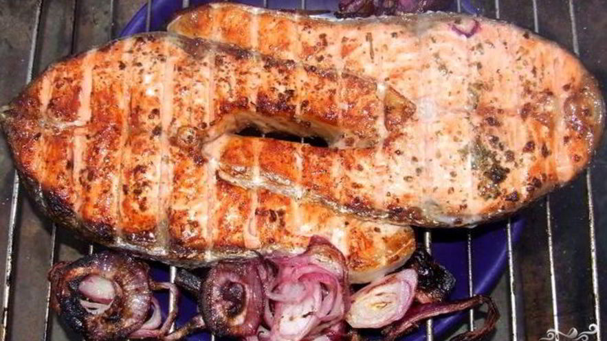 Рецепт семги на углях