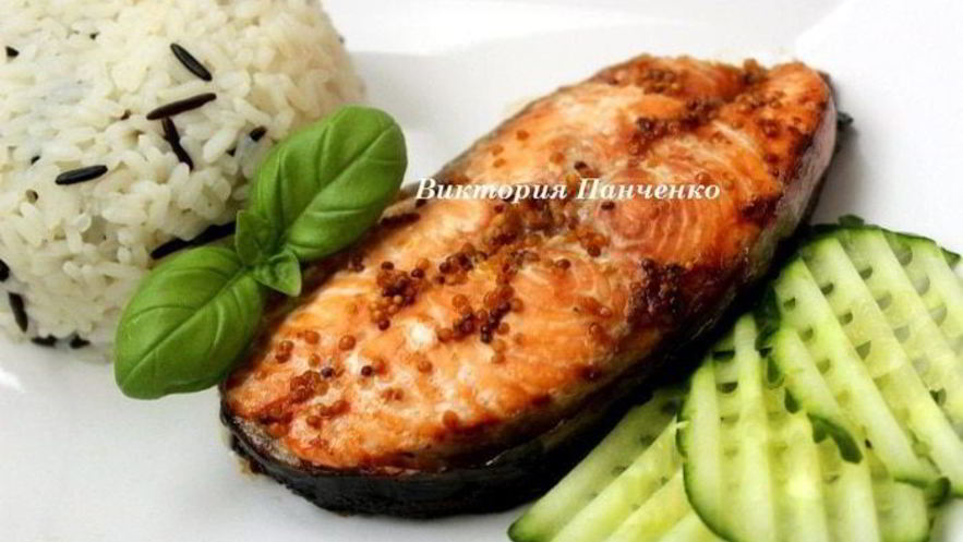 Рецепт семги в имбирно-горчичном маринаде