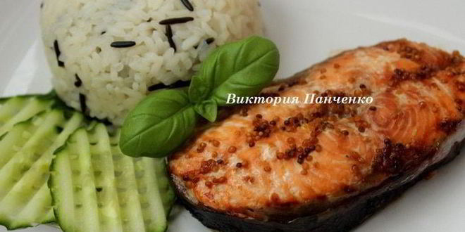 Рецепт семги в имбирно-горчичном маринаде