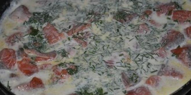 Рецепт семги в сливках