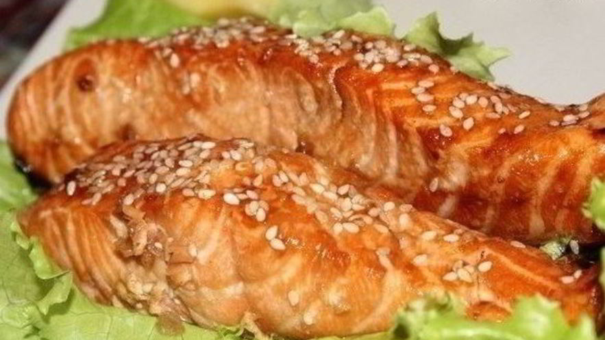 Рецепт семги в соево-медовом соусе
