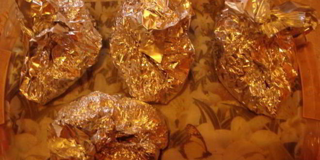 Рецепт семги, запеченной в фольге с овощами, на мангале