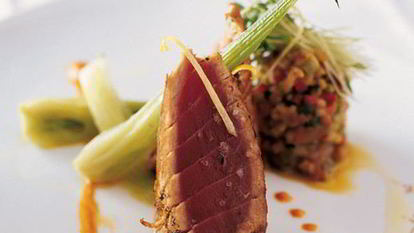 Рецепт Тунца с перцем и апельсиновой водой