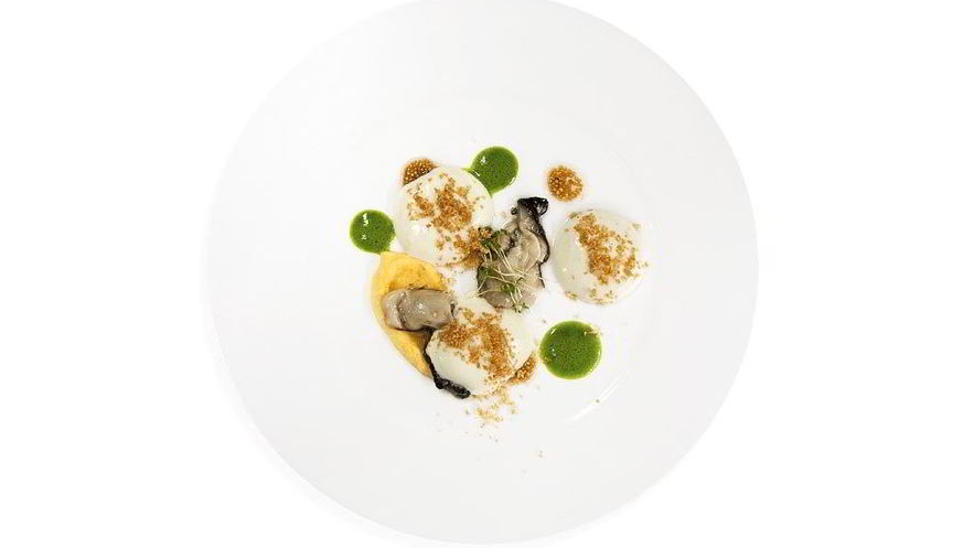 Рецепт устриц с сыром мимолет, горчицей и водяным крессом