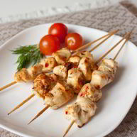 Рецепт Куриных шашлычков с лимоном и зеленью