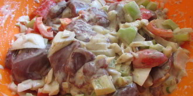 Рецепт шашлычков из куриной печени