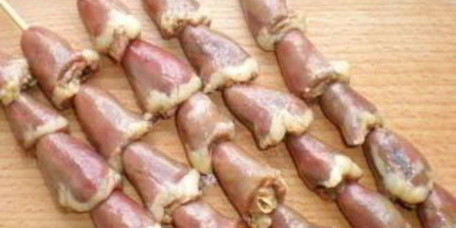 Рецепт шашлычков из куриных сердечек на шпажках в духовке