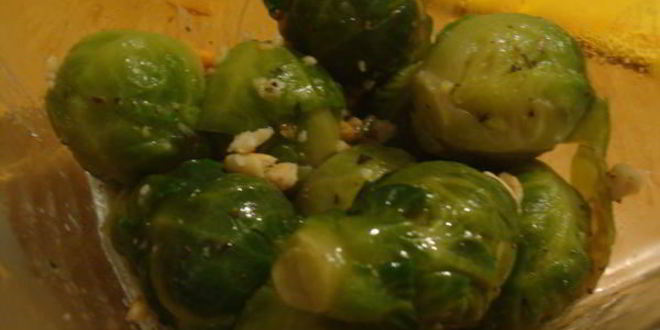 Рецепт шашлычков из курицы и брюссельской капусты