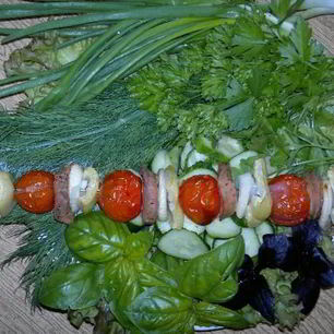 Рецепт Шашлыка из бычьих яиц в духовке