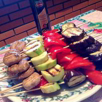 Рецепт Шашлыка из овощей-гриль с вкусной заправкой