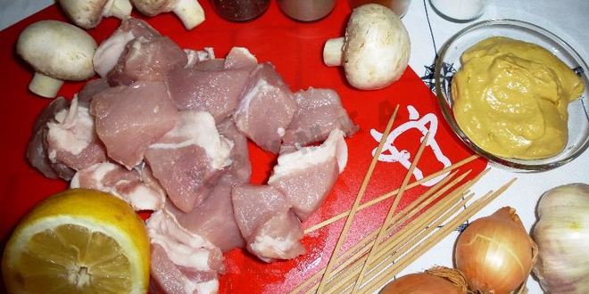 Рецепт шашлыка в горчице