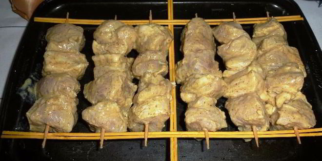 Рецепт шашлыка в горчице