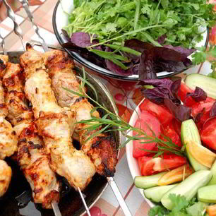 Рецепт Шашлыка в маринаде с тархуном и растительным маслом