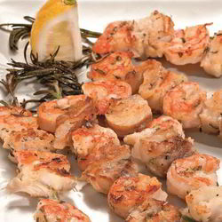 Рецепт Шашлыков из рыбы с креветками