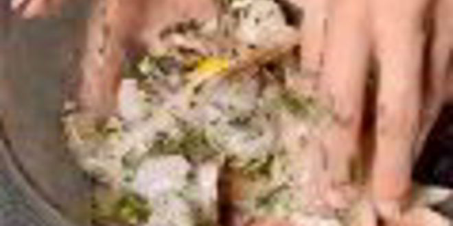 Рецепт шашлыков из рыбы с креветками