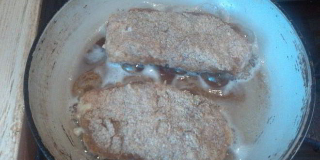 Рецепт куриного шницеля с рисовой запеканкой