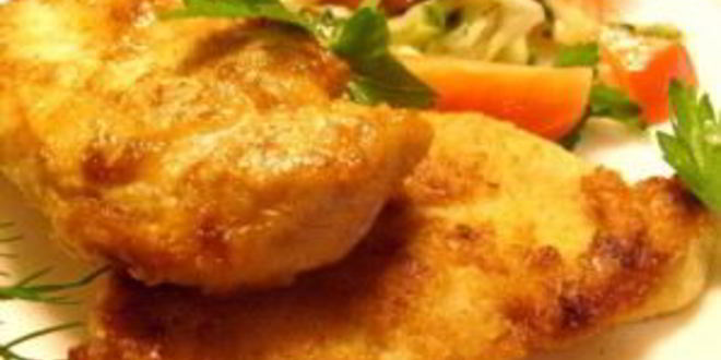 Рецепт куриного шницеля с сыром
