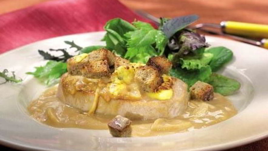 Рецепт парижского лукового шницеля