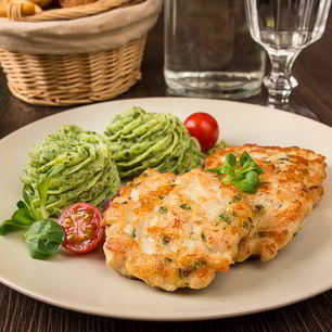 Рецепт Рубленых шницелей из курицы с сыром