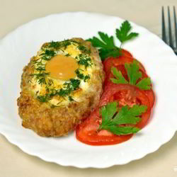 Рецепт Шницеля из фарша с яйцом