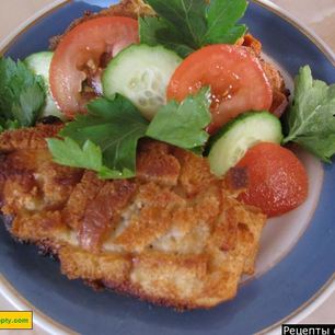 Рецепт Шницеля из куриного фарша по-полесски