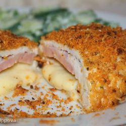 Рецепт Шницеля из куриной грудки Кордон блю