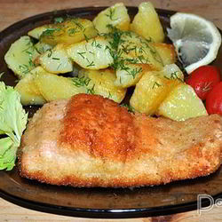 Рецепт Шницеля из семги, лосося, форели