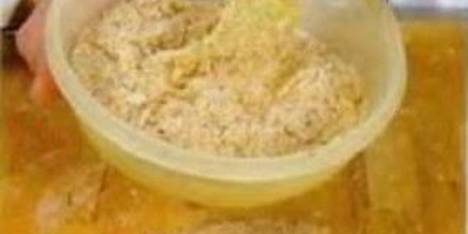 Рецепт шницеля капустного с луковой заправкой