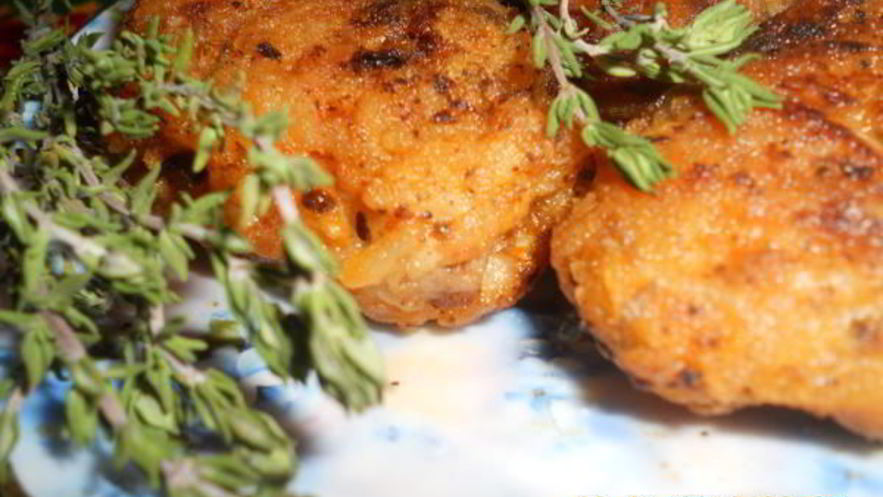 Рецепт шницеля рубленного по-африкански