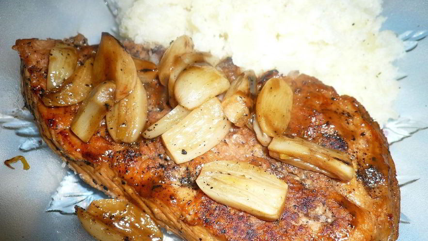 Рецепт шницеля с чесноком