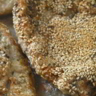 Рецепт Шницеля в мятной панировке с кунжутом