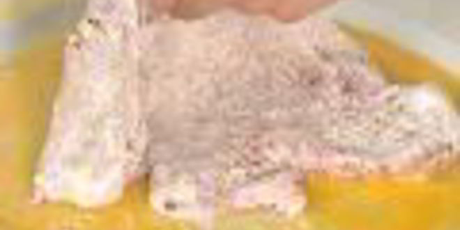 Рецепт свиного шницеля с яблочным соусом