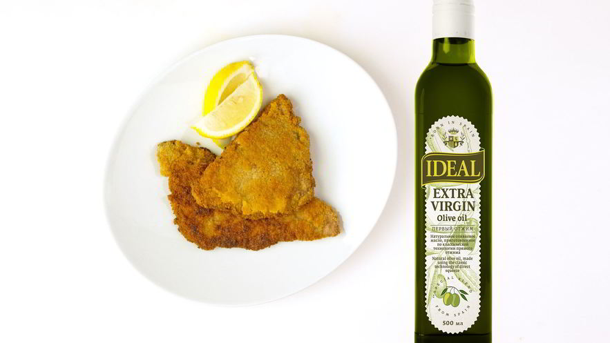 Рецепт венского шницеля на растительном масле