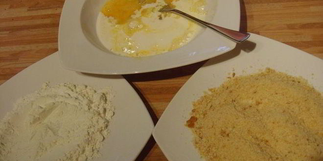 Рецепт венского шницеля с картофельным салатом