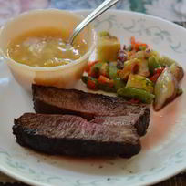 Рецепт Флета айрон стейк в кофейно-пряной посыпке