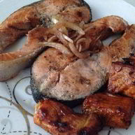 Рецепт Рыбных стейков и шашлык из семги